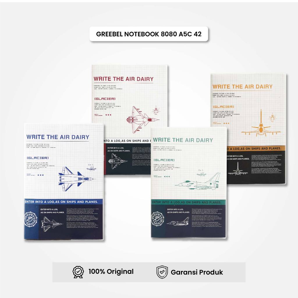 

Buku Tulis / Note Book 8080 A5C 42 / Buku Tulis Lucu GREEBEL
