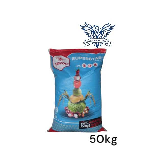 Pupuk TAWON NPK 16 16 16 BERAT 50 KG