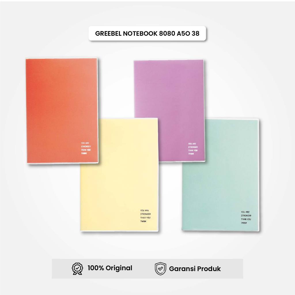 

Buku Tulis / Note Book 8080 A5O 38 / Buku Tulis Lucu GREEBEL