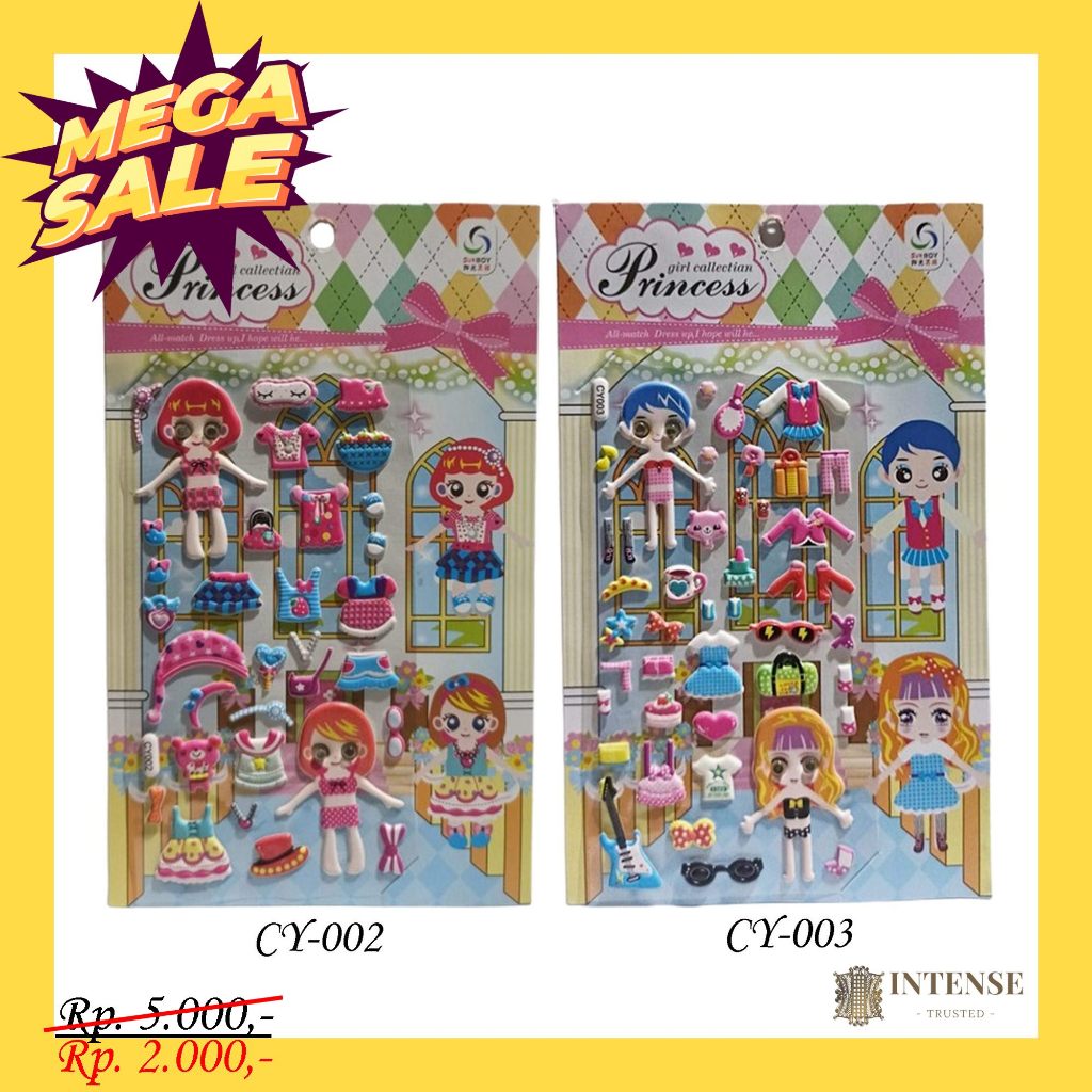 

STIKER PRINCESS DRESS-UP GAL CY (900438029)