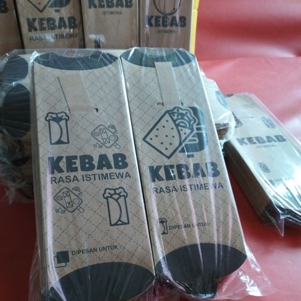 

KEMASAN KEBAB COKLAT ISI 100PCS / BUNGKUS KEBAB / WADAH KEBAB