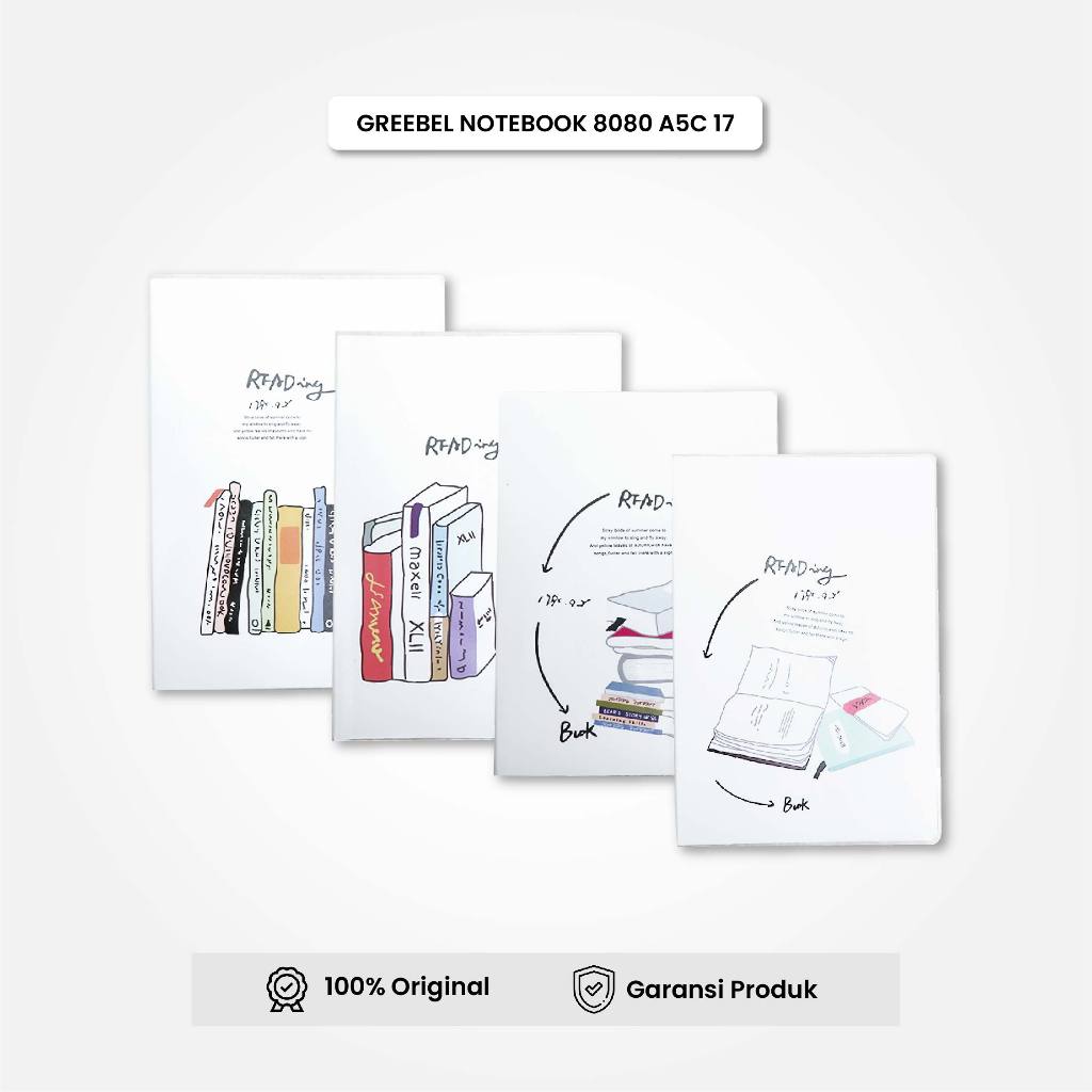 

Notebook 8080 A5C 17 / Agenda / Planner Lucu Unik / Buku Catatan Spiral Notebook 80 Halaman GREEBEL