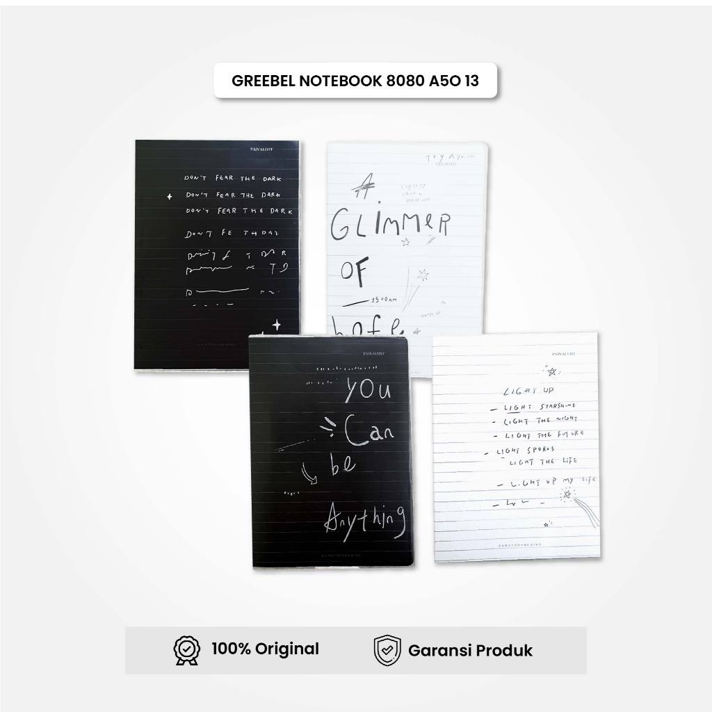

Buku Tulis / Note Book 8080 A50 13 / Buku Tulis Lucu GREEBEL