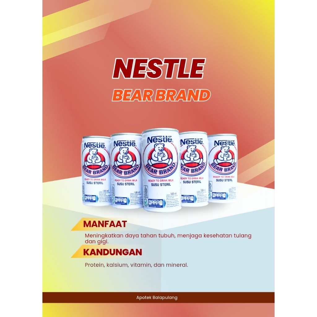 

SUSU BERUANG BARE BRAND @189 ml/botol