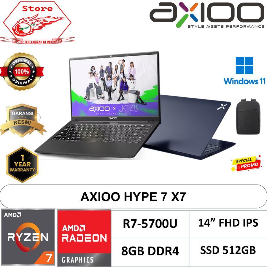 LAPTOP AXIOO HYPE 7 AMD | Ryzen 7 5700U 8GB 512GB Windows 11 Pro