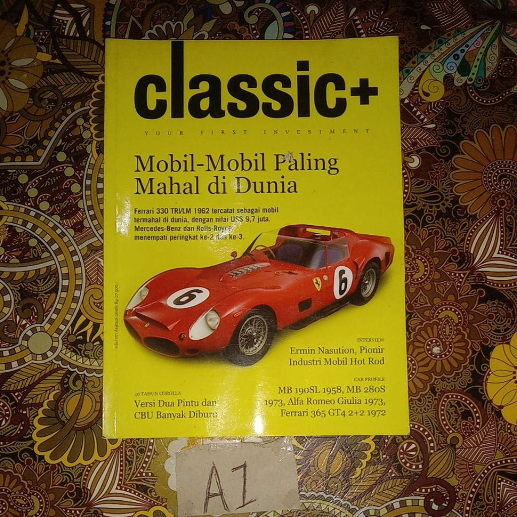 BUKU KLASIK+MOBIL-MOBIL PALING MAHAL DI DUNIA