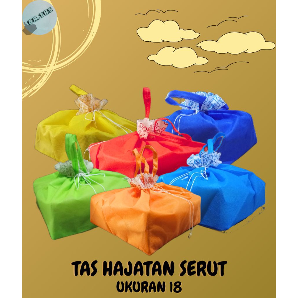 

(60 Pcs) TERMURAH TAS HAJATAN SERUT UKURAN 18