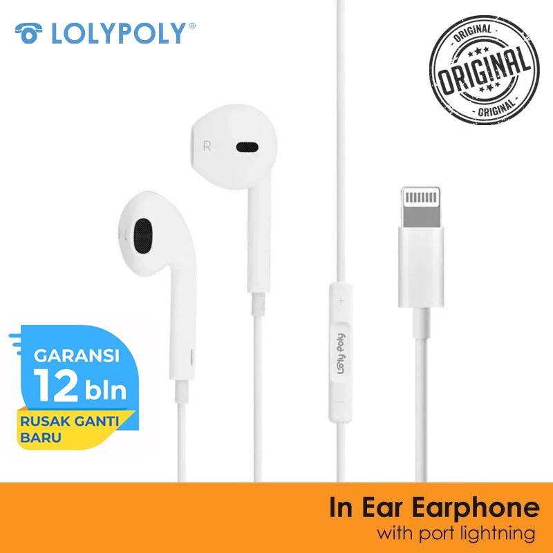 Lolypoly Earphone Lightning Connector With Mic