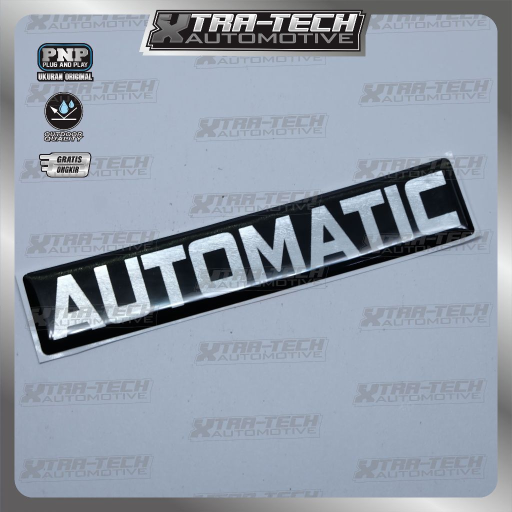 Emblem timbul Automatic kijang lgx / emblem mobil automatic / emblem kijang matic