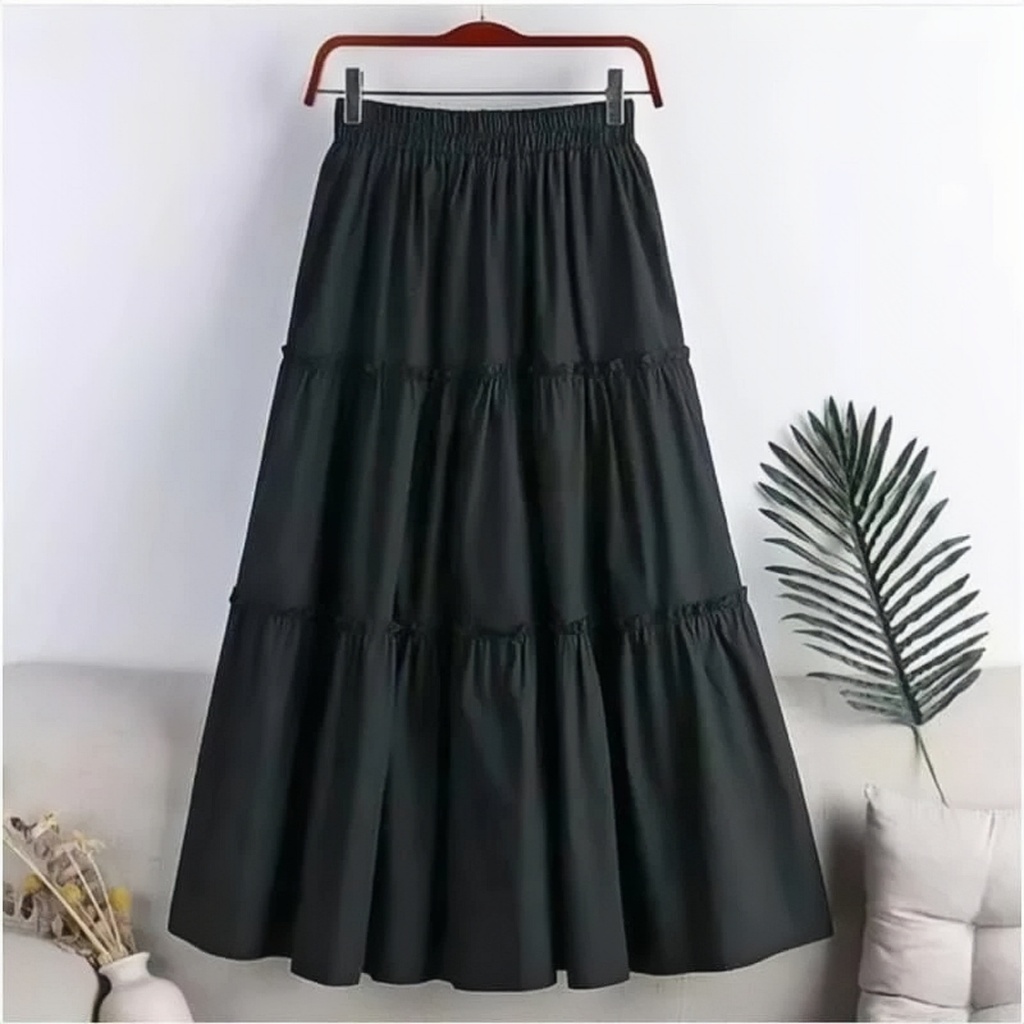 Termurah Rok Susun Canda / Rok 3 Susun / Rok Susun Maxi Skirt / Rok Susun 3 Tingkat