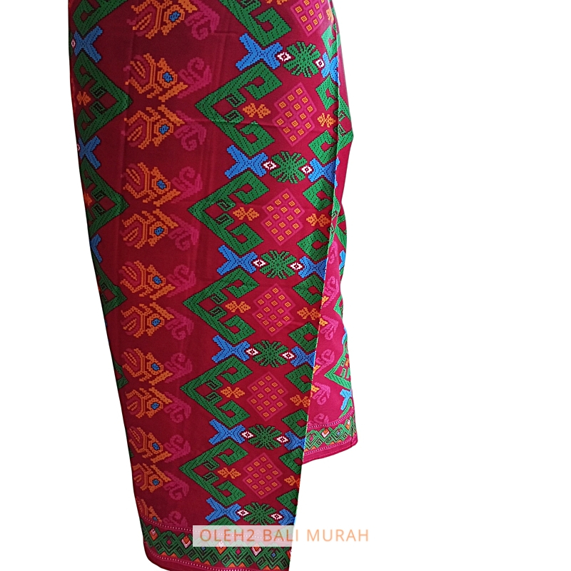 Sarung Satin Motif Songket Khas Bali – Asli Handmade dari Bali
