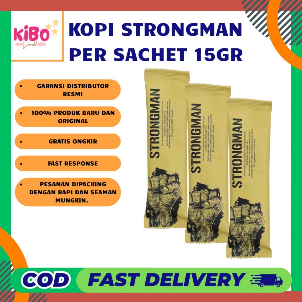 

Kopi Strongman Per SACHET 15gr Minuman Serbuk Kopi Strong Man Strongmen Coffee