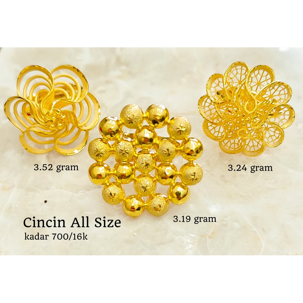 cincin viral all size emas asli kadar 700