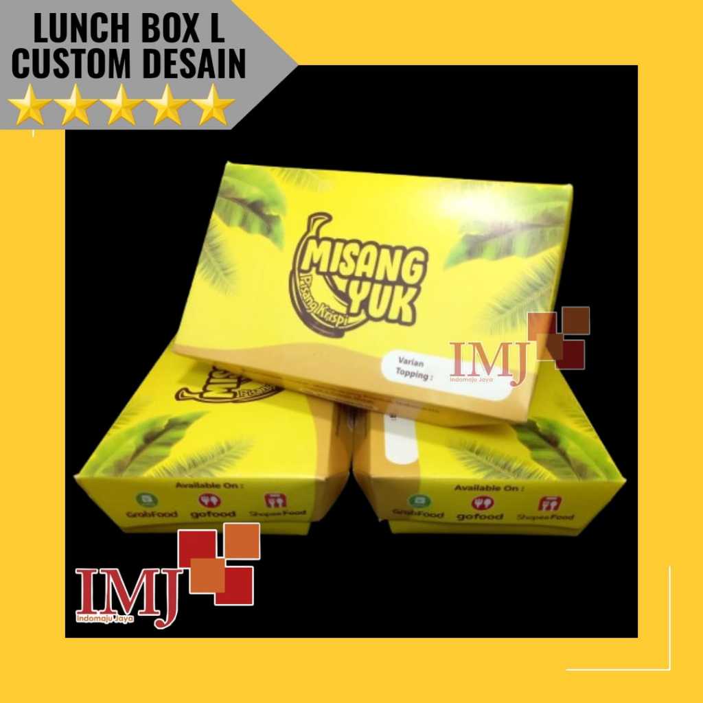 PAPER LUNCH BOX L CUSTOM DESAIN LUNCH BOX L CUSTOM DESAIN PAPER LUNCH BOX L CUSTOM