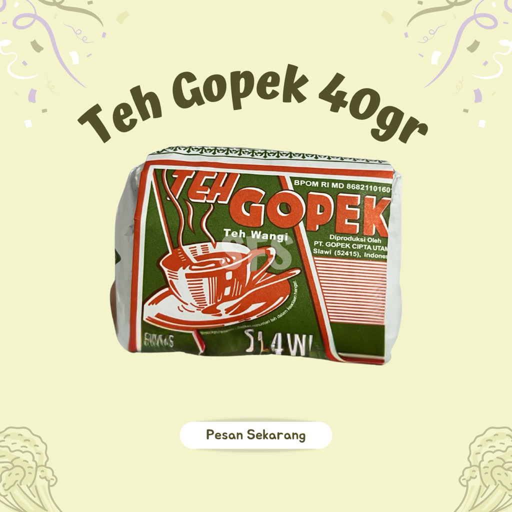 

Teh Gopek 40gr - Sayur Fresh Solo