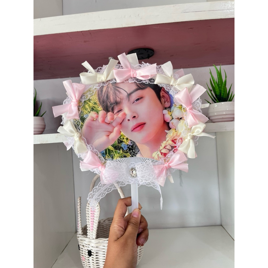 Erunie Adachi Custom Uchiwa, Kipas Kpop, Kipas Hias, Kpop Merch