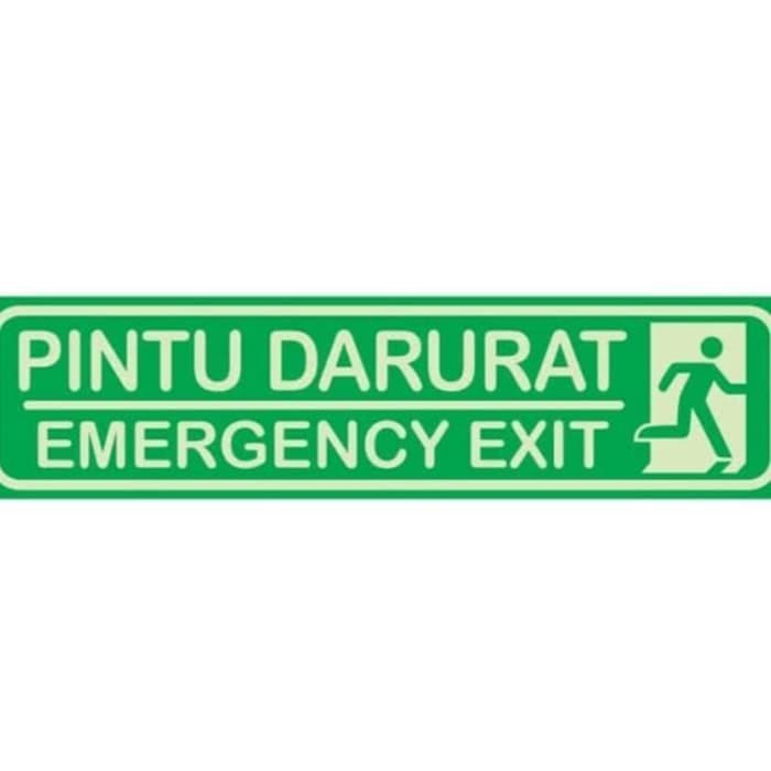 

STICKER SIGN PINTU DARURAT / STIKER EMERGENCY EXIT