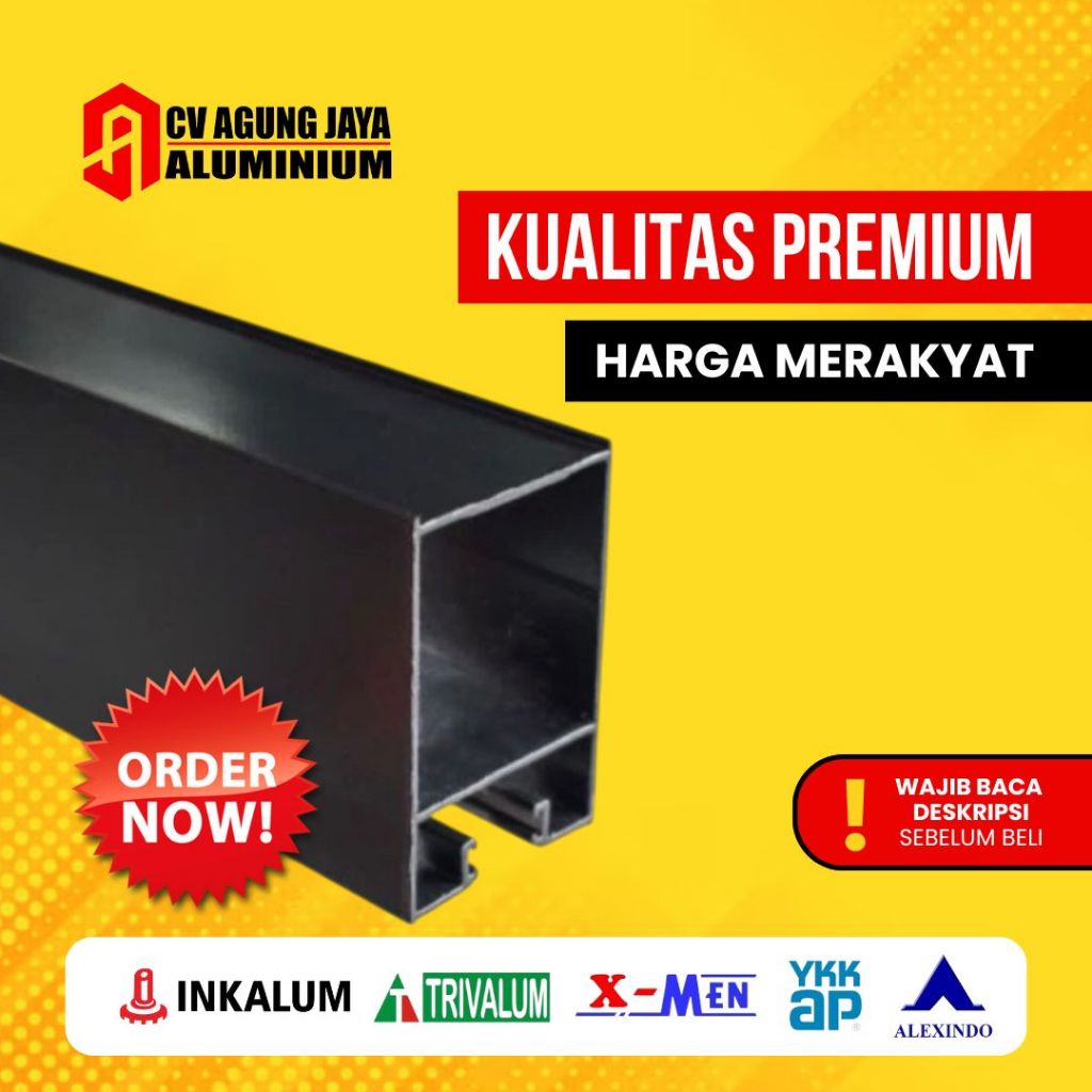 INKALUM ALUMINIUM SWING DOOR batangan 6 meter