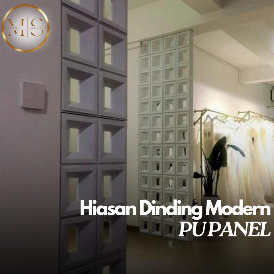 LAIV PU Panel / PU Panel Dinding Kotak / Wall Panel Tempel Outdoor Indoor