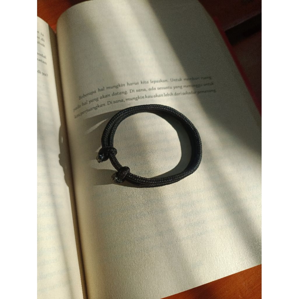 BUY 3 GET 1 GELANG HITAM TALI PRUSIK PARACORD COUPLE