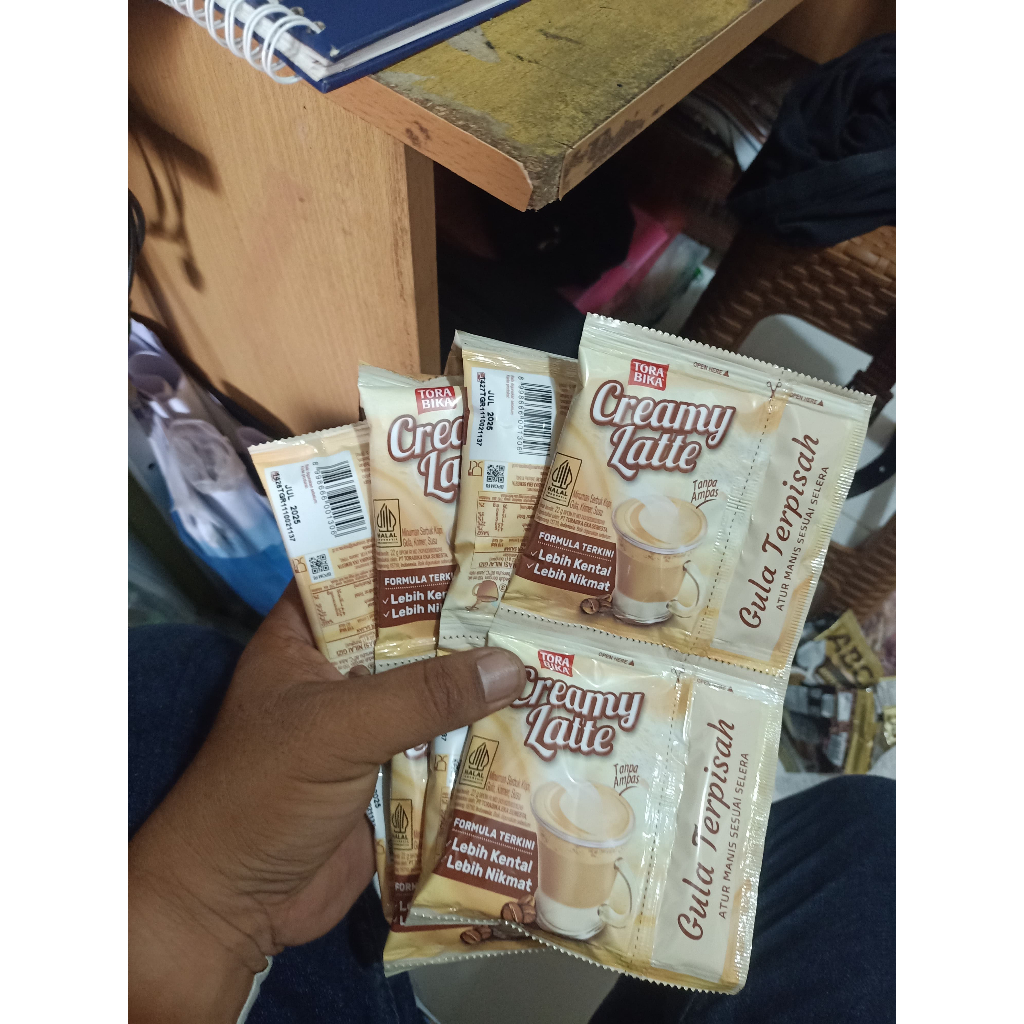 

Kopi Torabika Creamy Latte 1 Renteng Isi 10 Sachet