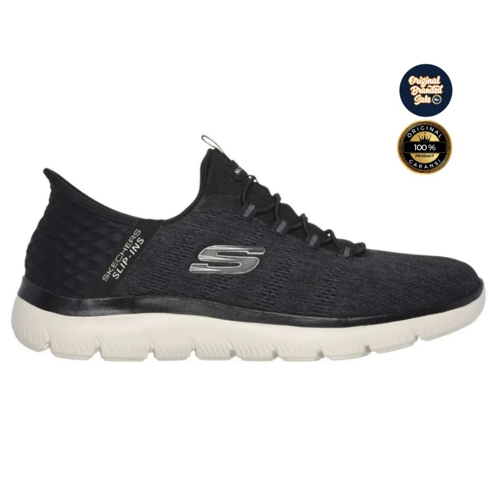 ORIGINAL GARANSI SEPATU SKECHERS SUMMITS KEY PACE BLACK SIZE 45