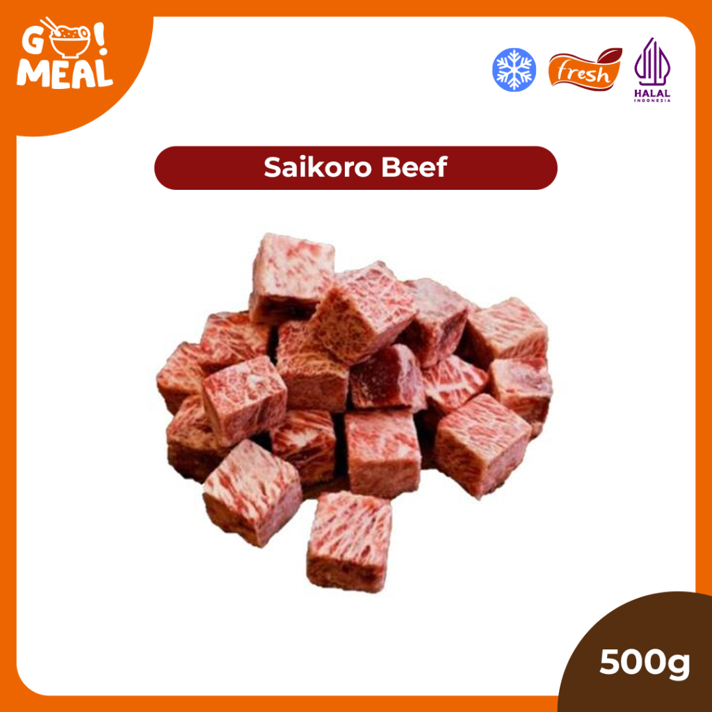 

BEEF MELTIQUE SAIKORO / SAIKORO BEEF / SAIKORO BEEF WAGYU CUBE / SAIKORO CUBE /DAGING SAPI