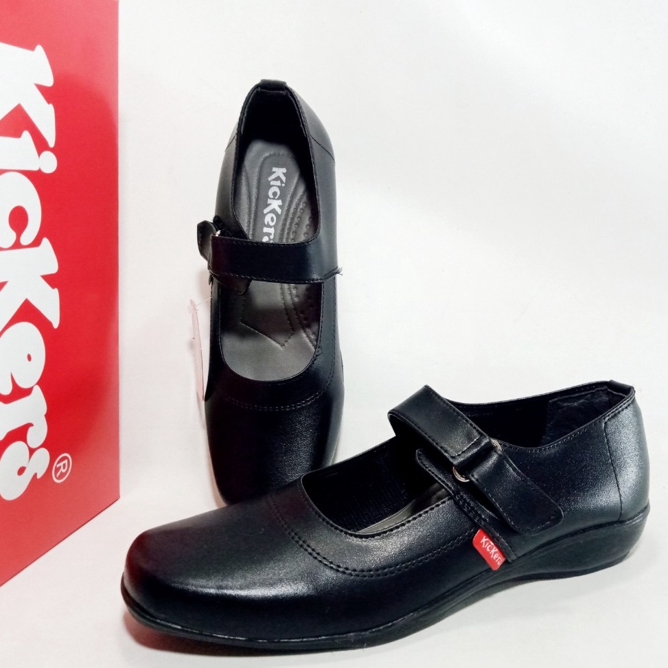 KODE M67H Kickers LT2 Sepatu Wanita Pantofel Paskibra Sekolah Hak 2cm Size 3741