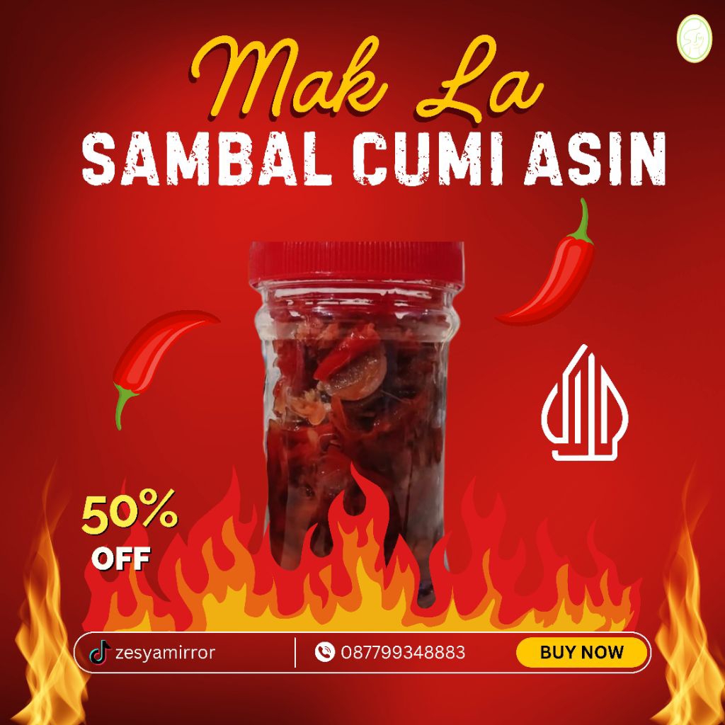 

Sambal Mak La - Sambal Cumi Asin - 100gr