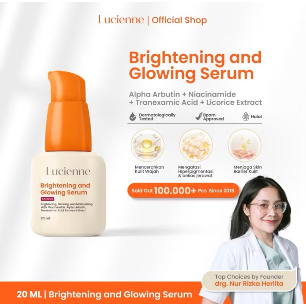 READY STOCK SIAP KIRIM 100% ORI SERUM BRIGHTENING AND GLOWING LUCIENNE | RETINOL PRO RETINOL BARRIER
