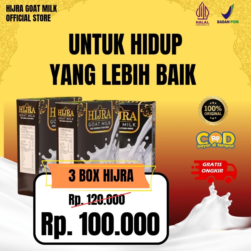 

Hijra Goat Milk Original Susu Kambing Etawa