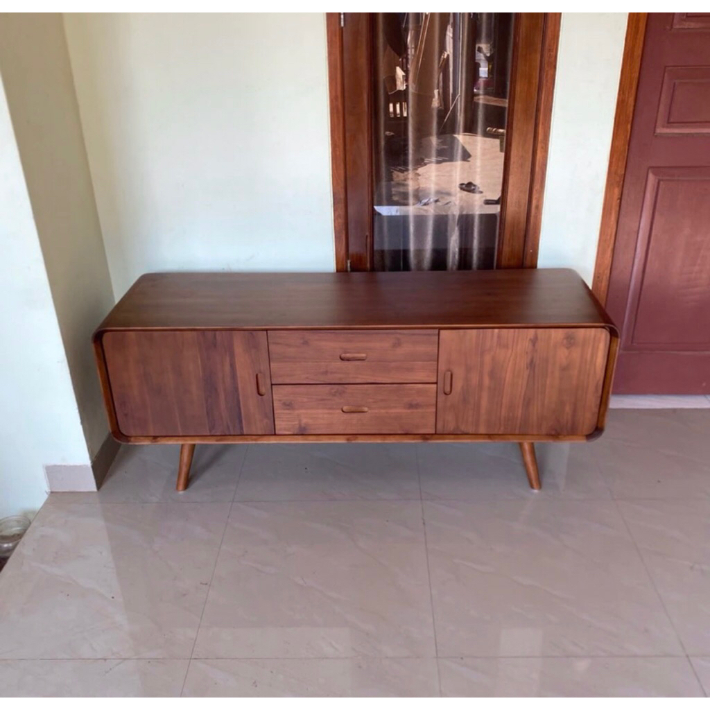 Bufet retro minimalis Bufet kayu jati Bufet modern