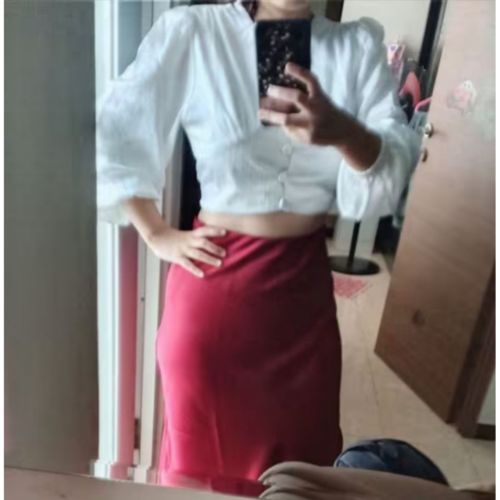 CANARY Crop Top Blouse Wanita