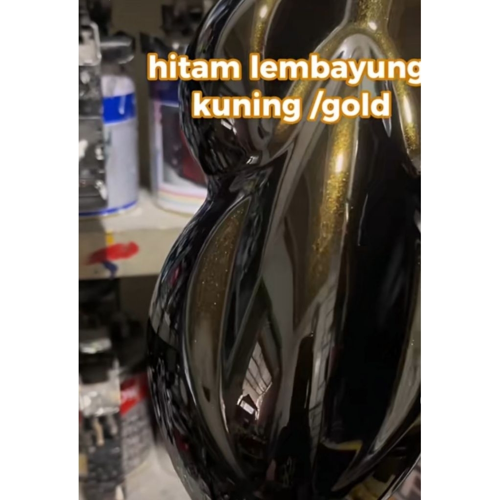 cat warna hitam lembayung gold jenis pu cat motor cat mobil cat custom cat automotive cat automotif