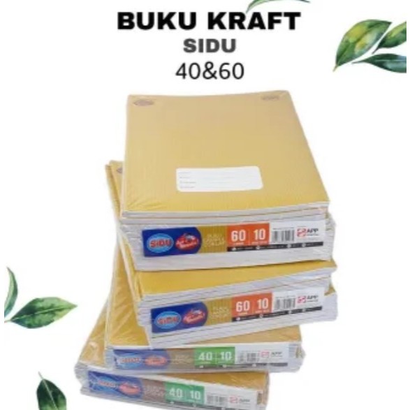 

(1 Pack=10 buku) Buku Tulis Karft SIDU 40 Lembar