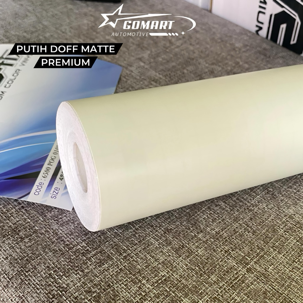 skotlet motor putih doff matte sticker scotlite profix putih dop premium