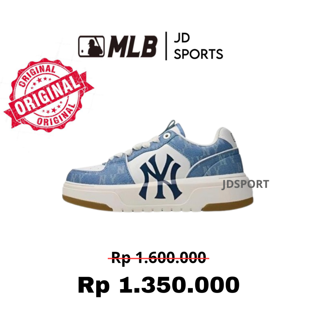 Sneaker MLB Chunky Liner Denim Classis Monogram NY Yankees Original