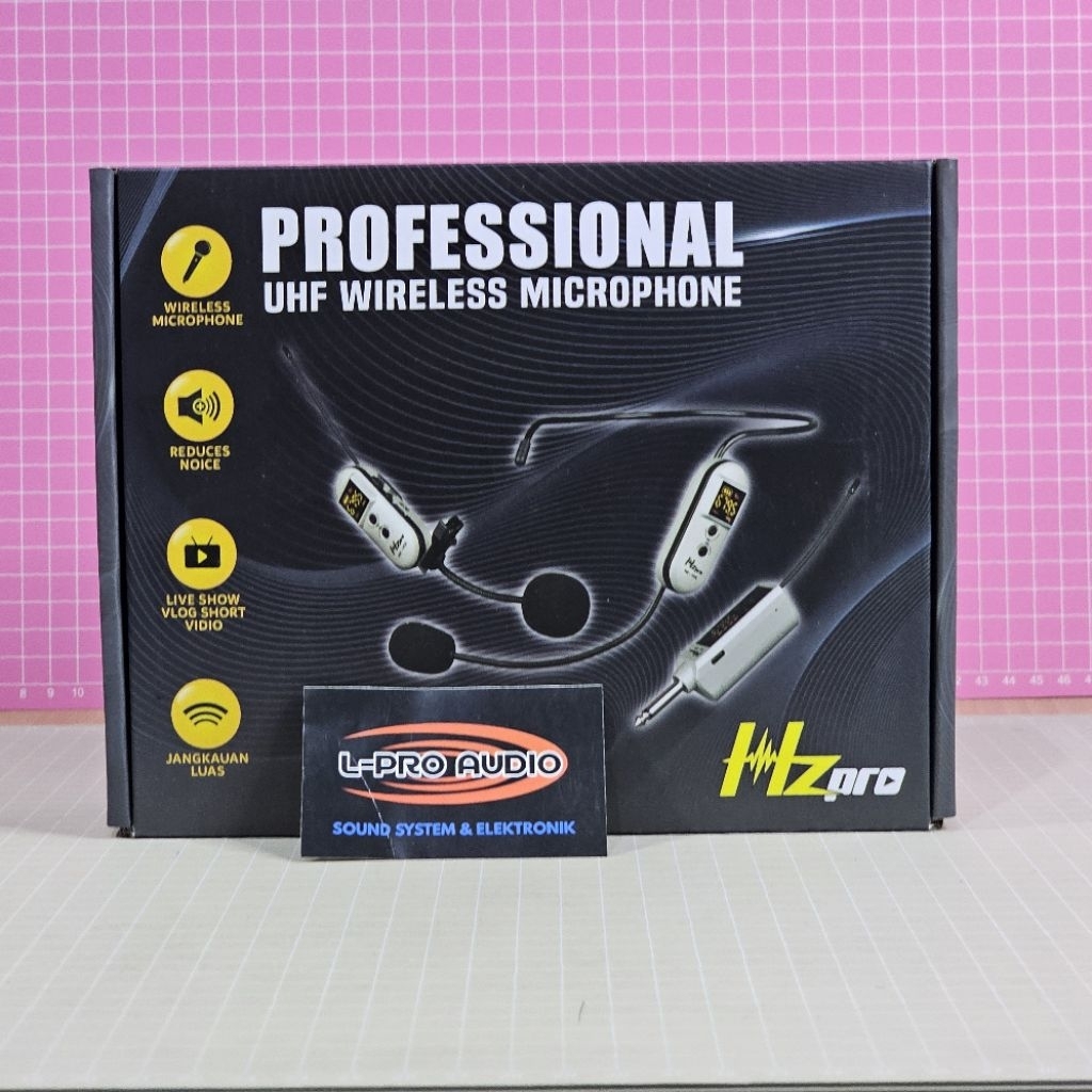 Mic wireless HZ PRO 1HX Headset bando clip on micropon HZpro 1 HX
