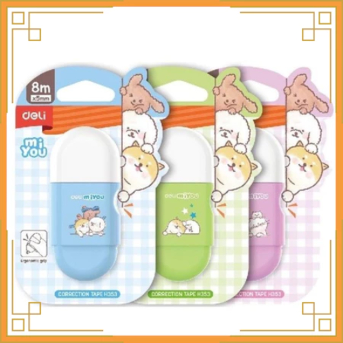 

DELI Correction tape/tip-ex roll 8m H353