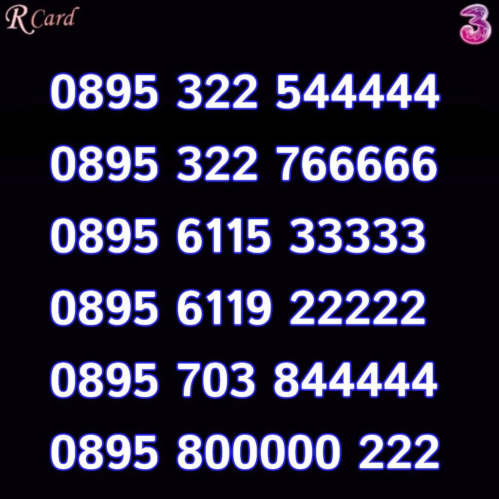 Perdana Nomor Cantik Three Tri Panca Rapi 00000 22222 33333 44444 66666