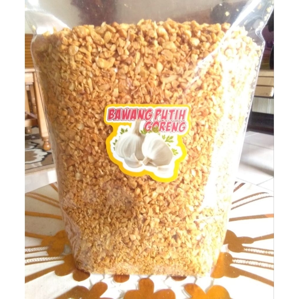 

Bawang Putih cincang Goreng Asli Tanpa Campuran Wangi/Gurih Dan Renyah 250gr/500gr