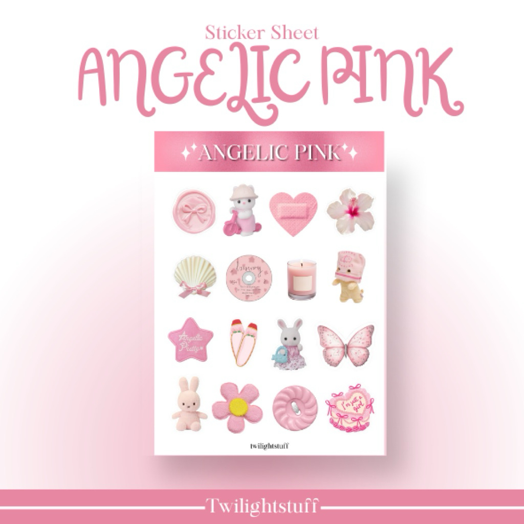 

sticker pack/ sticker sheet/ sticker pink aesthetic, sticker aesthetic, sticker korean style, sticker dekorasi