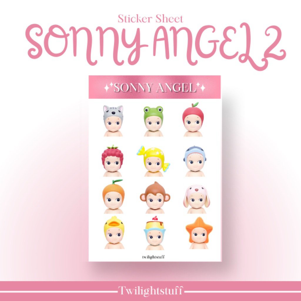 

sticker pack/ sticker sheet/ sticker sonny angel aesthetic, sticker aesthetic, sticker korean style, sticker dekorasi