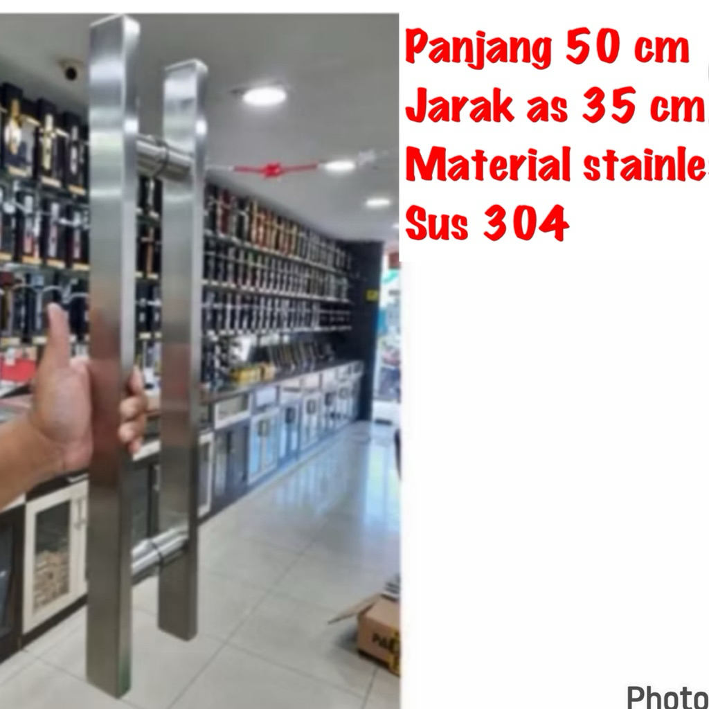 harga promo Pull handle pintu 50 cm kotak baut tembus PULL HANDLE PINTU KACA UKURAN 50 CM PULL HANDL