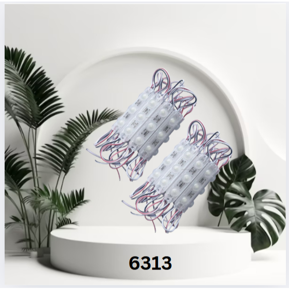 Lampu Led Modul Samsung Tipe 6313 Lensa Doff DC 12V 3 Mata 1.5Watt SMD 2835/5630 (Neon Box)...