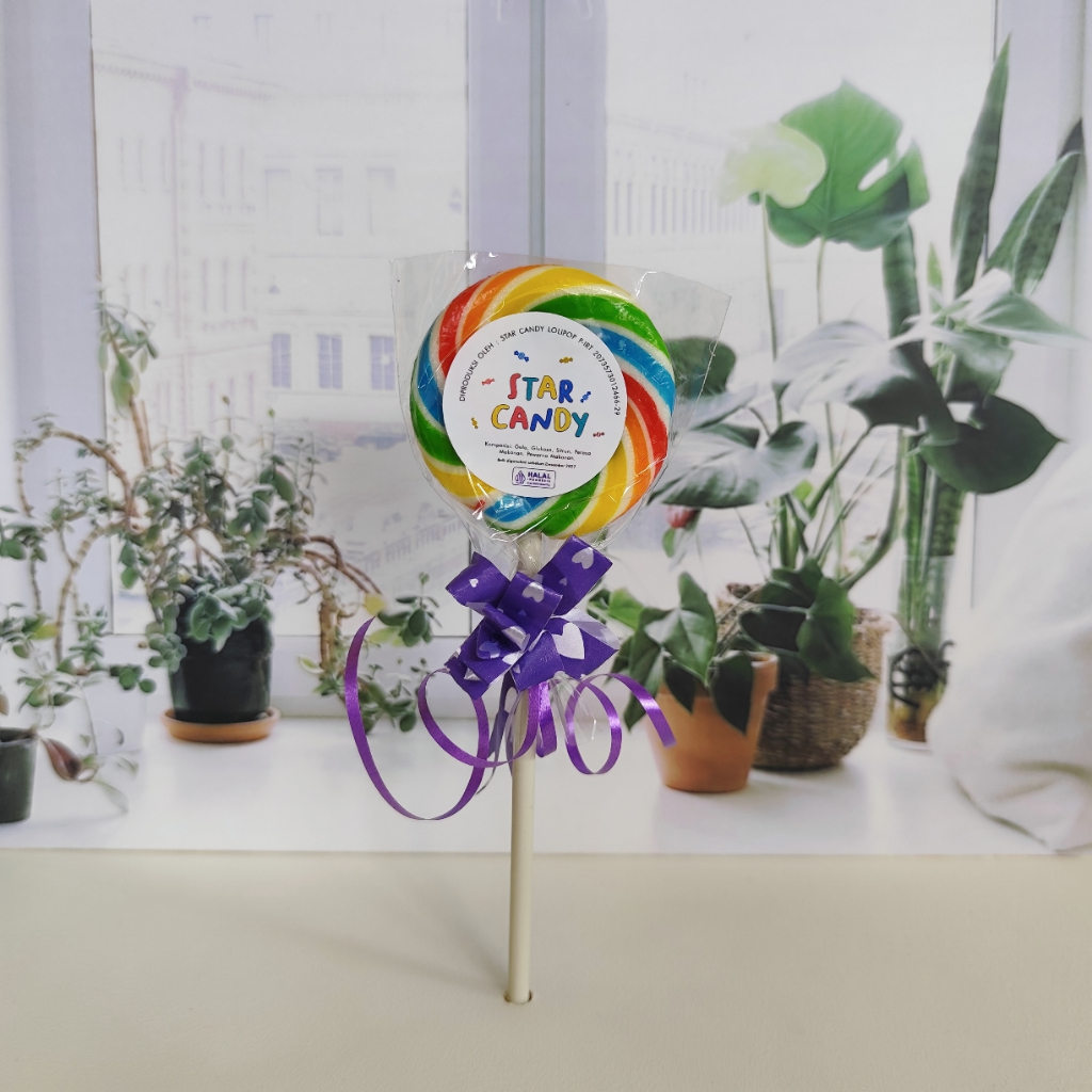 

Permen Lolipop Bunga / Love / Bundar ( Bulat ) Diameter 5.5 cm