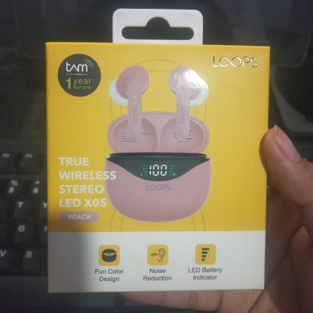 LOOPS TWS LED X05 - Peach LOOPS TWS LOOPS TWS TAM