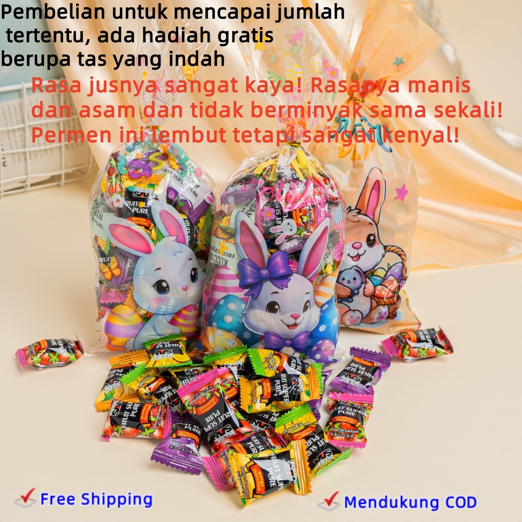

Grosir Massal Cina Makanan Ringan Sehat Malaysia Rasa Permen Lembut Permen Buah Berwarna-warni