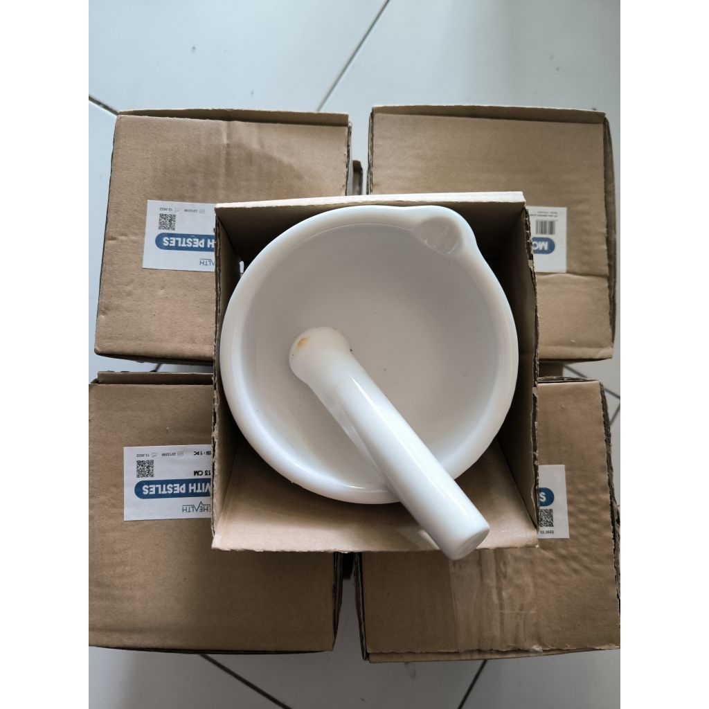 Mortir + Stemper / Mortar / Alat penumbuk Obat
