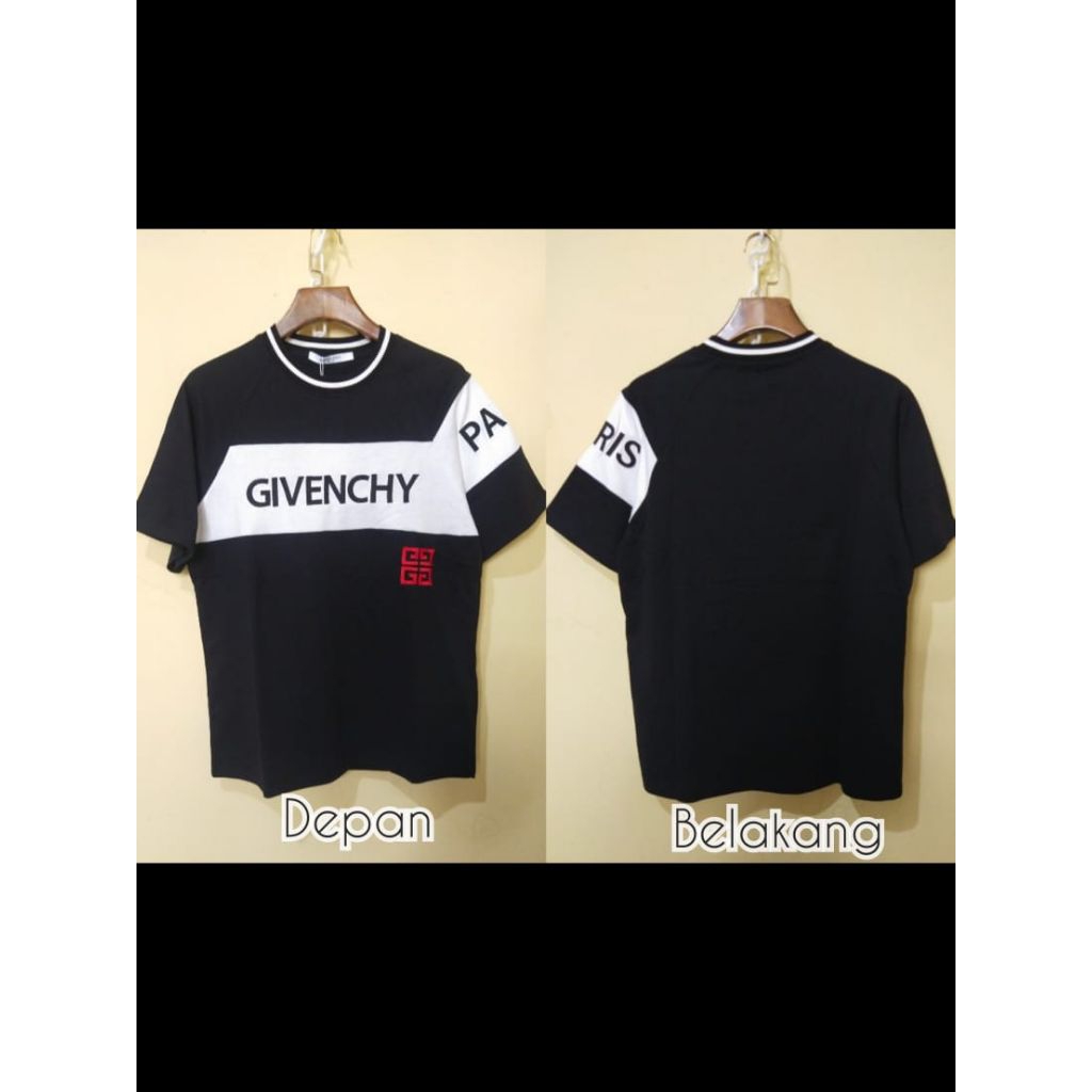 kaos oblong pria oversized keren tulisan bordir GVCYI01 tag Made in portugal import keren